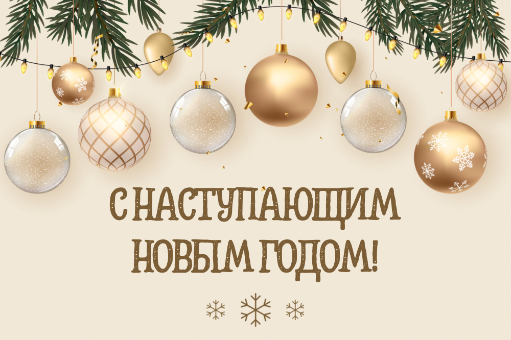 С наступающим Новым Годом!