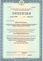 Лицензия на осуществление медицинской деятельности.